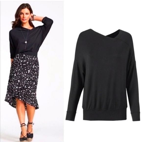 CAbi 5322 Beals Cold Shoulder Sweater Top - Picture 1 of 9